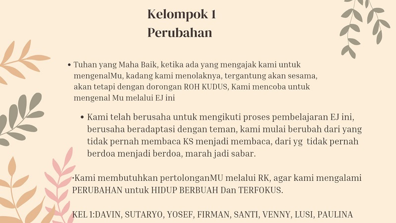 kelompok 1 mazmur PAKAI
